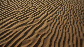 Top view sand ripples in the sand minimalist background. photo