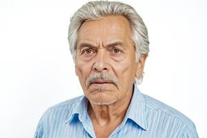 Portrait of a thoughtful senior man photo