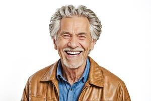 Portrait of a Smiling Senior Man photo