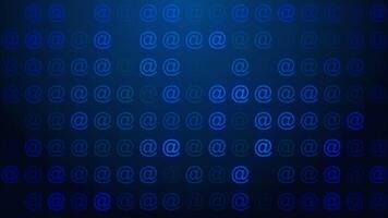 At symbol screen loop background video