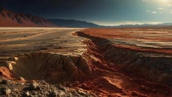Unveiling the Transition from Soil to Regolith A Vivid D Rendered Depiction of Earths Layered Ground. photo