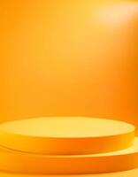 Minimalist Yellow Product Display Platform photo