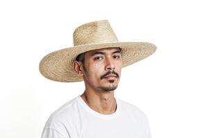 Man in Straw Hat photo