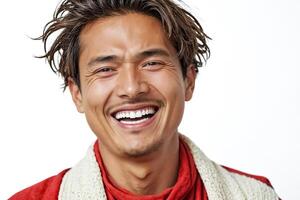 Happy man with a warm smile photo