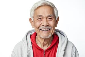Portrait of a smiling senior man photo