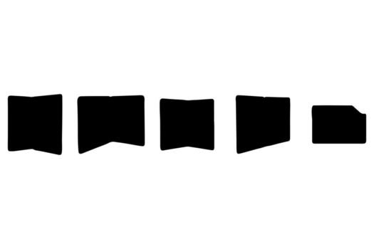 Simple file folder illustration set design vector