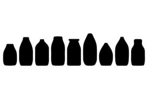 Simple multi purpose packaging bottle design set vector