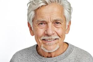 Portrait of a happy senior man photo