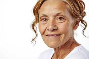 Portrait of a smiling senior woman photo
