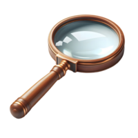 Magnifying glass isolated on transparent background png