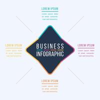 Infographic circle design 4 Steps, objects, elements or options infographic business information template vector