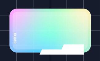 Modern pop up window illustration. Futuristic pop up interface. vector