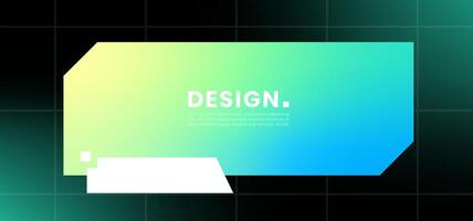 Futuristic element illustration. Colorful lower third overlay. vector