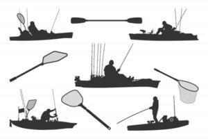 Kayak Fishing File Kayaker, Kayaking Art Paddle Fisherman vector