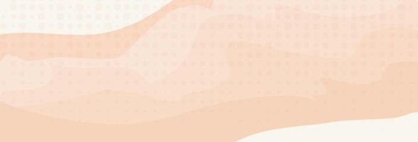 horizontal background wavy lines. Pastel color delicate peach, light orange. template. vector