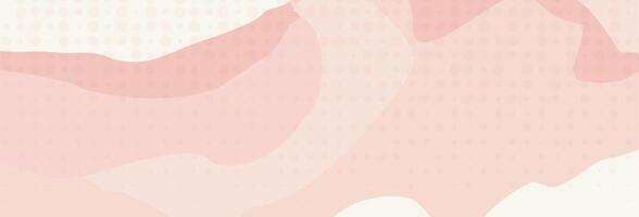 horizontal background wavy lines. Pastel color delicate peach with pink tints. template. vector