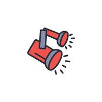 spotlight icon. .Editable stroke.linear style sign for use web design,logo.Symbol illustration. vector