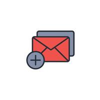 New Message icon. .Editable stroke.linear style sign for use web design,logo.Symbol illustration. vector