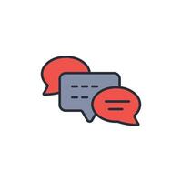 Speech bubble icon. .Editable stroke.linear style sign for use web design,logo.Symbol illustration. vector
