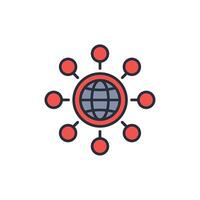 connect icon. .Editable stroke.linear style sign for use web design,logo.Symbol illustration. vector
