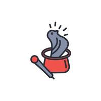 Magic icon. .Editable stroke.linear style sign for use web design,logo.Symbol illustration. vector