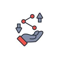 share icon. .Editable stroke.linear style sign for use web design,logo.Symbol illustration. vector