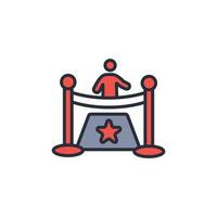 ceremony icon. .Editable stroke.linear style sign for use web design,logo.Symbol illustration. vector