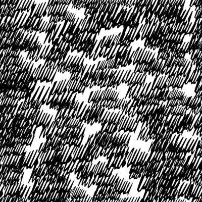 Seamless pattern with black pencil brushstrokes