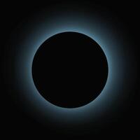 Circle illuminate light frame with color gradient vector