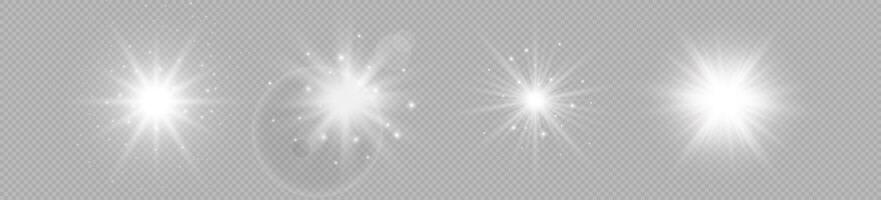 Light effect of lens flares vector