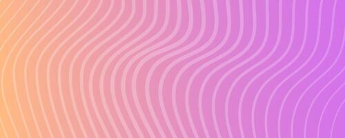 Modern colorful gradient background with wave lines vector