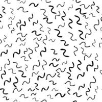Seamless pattern with sketch squiggle vector