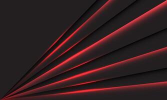 Abstract red light speed direction on black design modern futuristic technology background vector