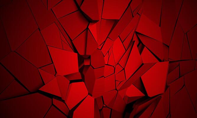 Abstract 3D red broken black shadow background texture