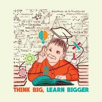 Think Big, Learn Bigger vector