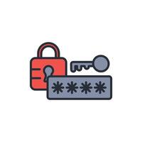code lock icon. .Editable stroke.linear style sign for use web design,logo.Symbol illustration. vector