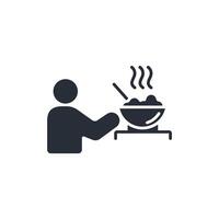 Eat icon. .Editable stroke.linear style sign for use web design,logo.Symbol illustration. vector