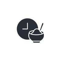 lunch icon. .Editable stroke.linear style sign for use web design,logo.Symbol illustration. vector