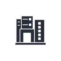 skyline icon. .Editable stroke.linear style sign for use web design,logo.Symbol illustration. vector