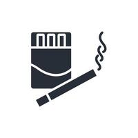 cigarette icon. .Editable stroke.linear style sign for use web design,logo.Symbol illustration. vector
