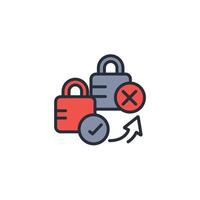 protect icon. .Editable stroke.linear style sign for use web design,logo.Symbol illustration. vector