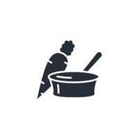 Soup icon. .Editable stroke.linear style sign for use web design,logo.Symbol illustration. vector