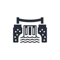 Waterfall icon. .Editable stroke.linear style sign for use web design,logo.Symbol illustration. vector