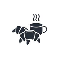 Breakfast icon. .Editable stroke.linear style sign for use web design,logo.Symbol illustration. vector