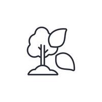 Natur icon. .Editable stroke.linear style sign for use web design,logo.Symbol illustration. vector