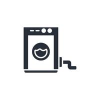washing icon. .Editable stroke.linear style sign for use web design,logo.Symbol illustration. vector
