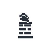 Chimney icon. .Editable stroke.linear style sign for use web design,logo.Symbol illustration. vector