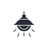 Lamp icon. .Editable stroke.linear style sign for use web design,logo.Symbol illustration. vector