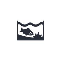 aquarium icon. .Editable stroke.linear style sign for use web design,logo.Symbol illustration. vector
