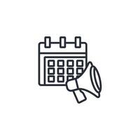 event icon. .Editable stroke.linear style sign for use web design,logo.Symbol illustration. vector